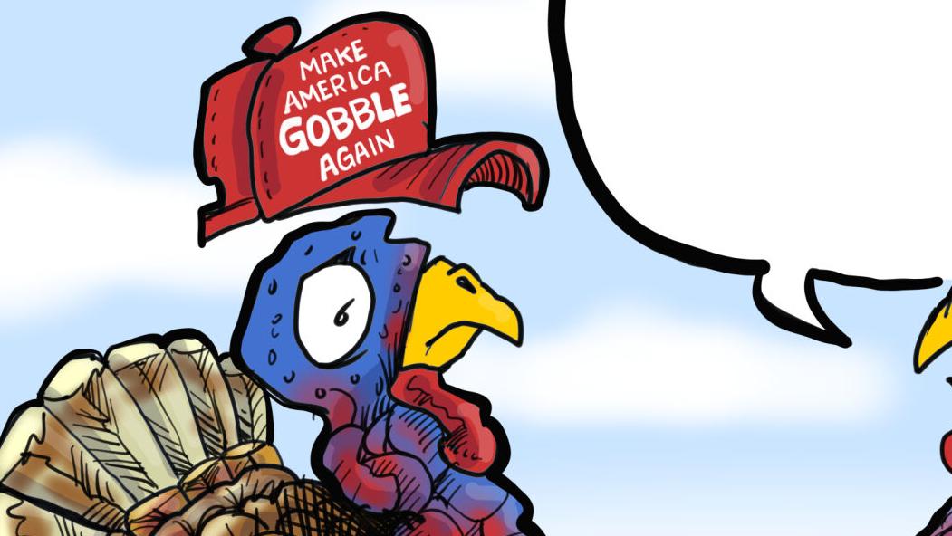 Turkeys talk election in this week's You Toon caption contest